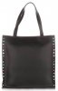 GEANȚĂ DIN PIELE shopper bag Genuine Leather negru 5013